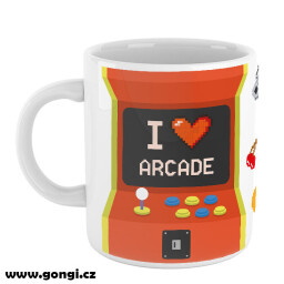 Hrnek 330 ml - Herní hrnek - I love arcade